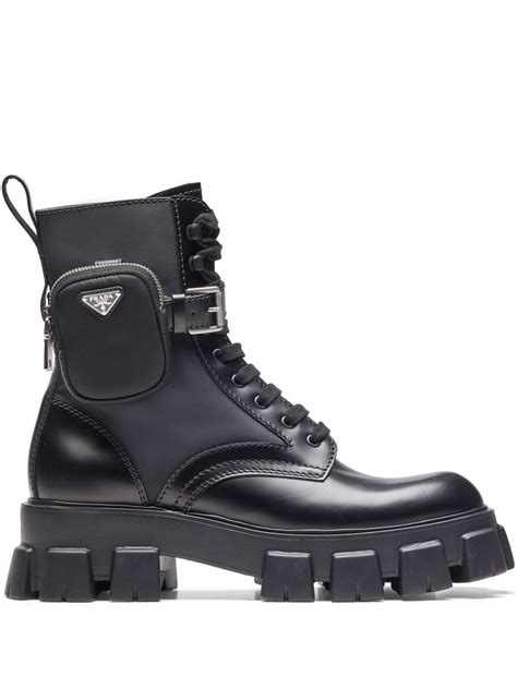 prada rubber boot|prada boots with pouch price.